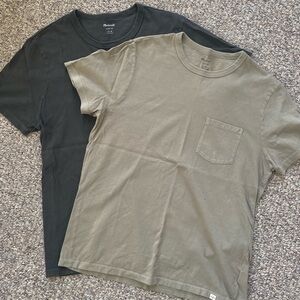 2x Madewell All Day Tee Pocket shirts M